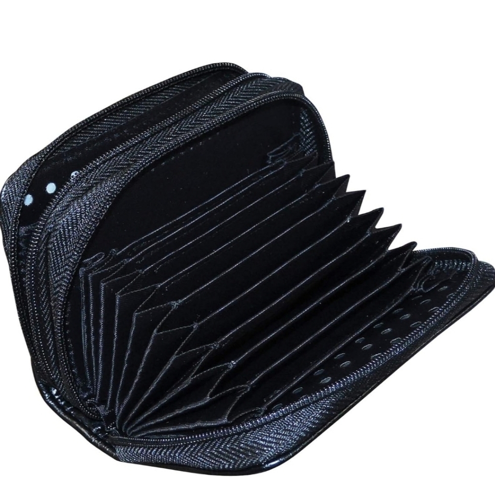 Buxton Pebble Wizard Black Wallet #New